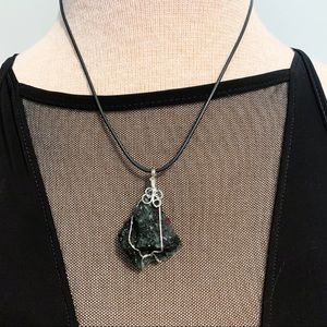 Handmade African Raw Gemstone necklace